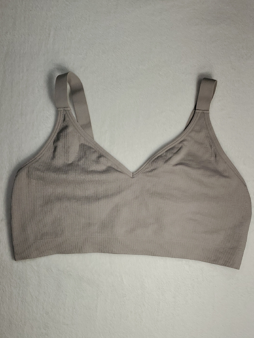 Avia Taupe Sports Bra Convertible Bra Criss Cross Straps Women's Size XXXL